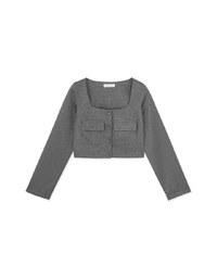 Elegant Square Neck Shirt Top