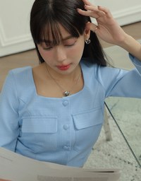 Elegant Square Neck Shirt Top