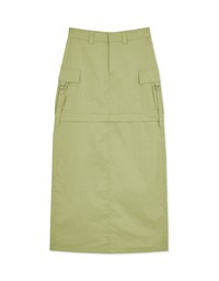 【SHIUAN'S DESIGN】Detachable Cargo Style Maxi Skirt