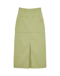 【SHIUAN'S DESIGN】Detachable Cargo Style Maxi Skirt