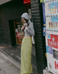 【SHIUAN'S DESIGN】Detachable Cargo Style Maxi Skirt
