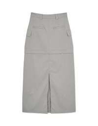 【SHIUAN'S DESIGN】Detachable Cargo Style Maxi Skirt