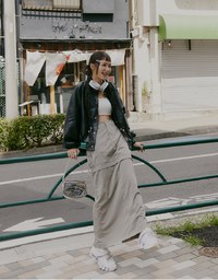 【SHIUAN'S DESIGN】Detachable Cargo Style Maxi Skirt