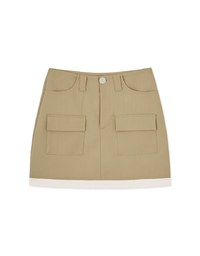 Double Pocket Layered Skirt
