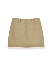 Double Pocket Layered Skirt