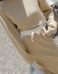 Contrast Color Comfort Maxi Skirt