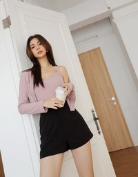 High Elastic Slimming CEO Suit Shorts