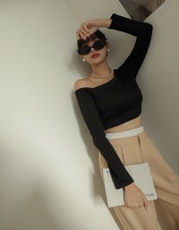 Double Layer Elasticated Pleated Wide Pants
