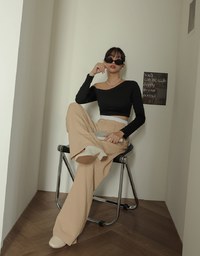 Double Layer Elasticated Pleated Wide Pants