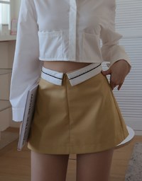 Iconic Lapel Waist Skorts