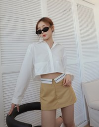 Iconic Lapel Waist Skorts