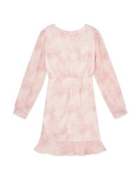 Chiffon Side Drawstring Fishtail Mini Dress