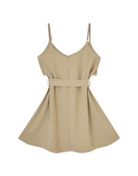 Irregular Mini Dress (With Belt)