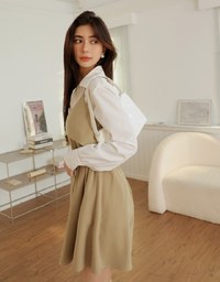 Irregular Mini Dress (With Belt)
