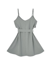 Irregular Mini Dress (With Belt)