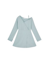 Cutie One Shoulder Asymmetric Mini Dress