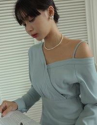 Cutie One Shoulder Asymmetric Mini Dress