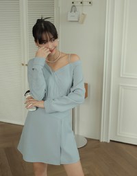 Cutie One Shoulder Asymmetric Mini Dress