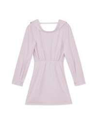 Elegant Open Collar Twisted Mini Dress