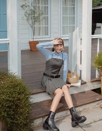 【MEIGO's Design】Thin Strap Pleated Mini Dress (With Belt)