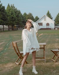 【MEIGO's Design】Boyfriend’s Style Loose Shirt Dress