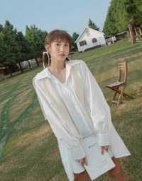 【MEIGO's Design】Boyfriend’s Style Loose Shirt Dress