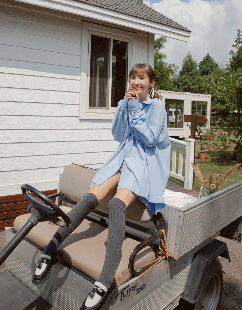 【MEIGO's Design】Boyfriend’s Style Loose Shirt Dress