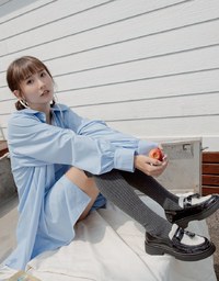 【MEIGO's Design】Boyfriend’s Style Loose Shirt Dress