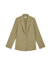 Chic Lapel Double-Button Blazer (With Shoulder Pads)
