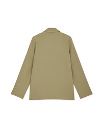 Chic Lapel Double-Button Blazer (With Shoulder Pads)