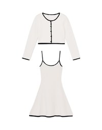 Soigné Knit Bodycon Dress Set