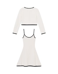 Soigné Knit Bodycon Dress Set