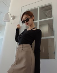 Two Piece Silky Knit Top