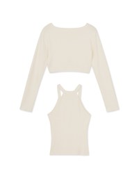 Two Piece Silky Knit Top
