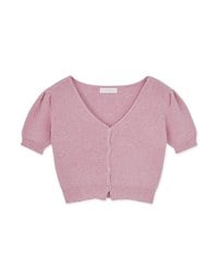 Sweet Puffy Sleeves Knit Top