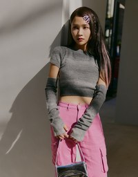 【SHIUAN'S DESIGN】Unicorn Gradient Knit Oversleeve Top