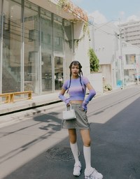 【SHIUAN'S DESIGN】Unicorn Gradient Knit Oversleeve Top