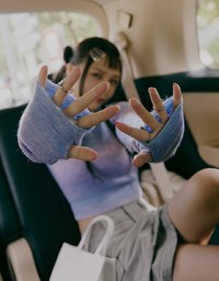 【SHIUAN'S DESIGN】Unicorn Gradient Knit Oversleeve Top