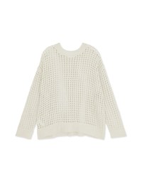 【SHIUAN'S DESIGN】2way Holey Loose Knit Top