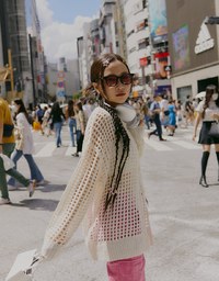【SHIUAN'S DESIGN】2way Holey Loose Knit Top