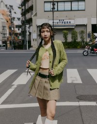 【SHIUAN'S DESIGN】2way Holey Loose Knit Top