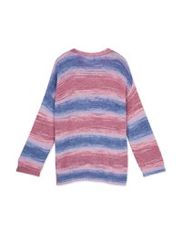【SHIUAN'S DESIGN】Colorful Two Tone Loose Knit Top