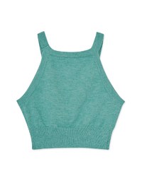 Love Shape Button Knit Cami Top