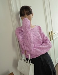 Textured Knit Top