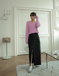 Textured Knit Top