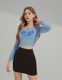 360°Petite Waist Light Sculpture Suede Mini Skirt