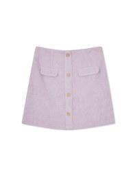Fluffy Faux Fur Mini Skirt with Elastic Waistband