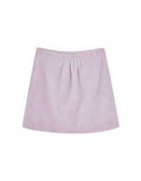 Fluffy Faux Fur Mini Skirt with Elastic Waistband