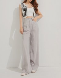 Floor-Length Denim Jeans Wide Pants