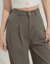 Floor-Length Denim Jeans Wide Pants